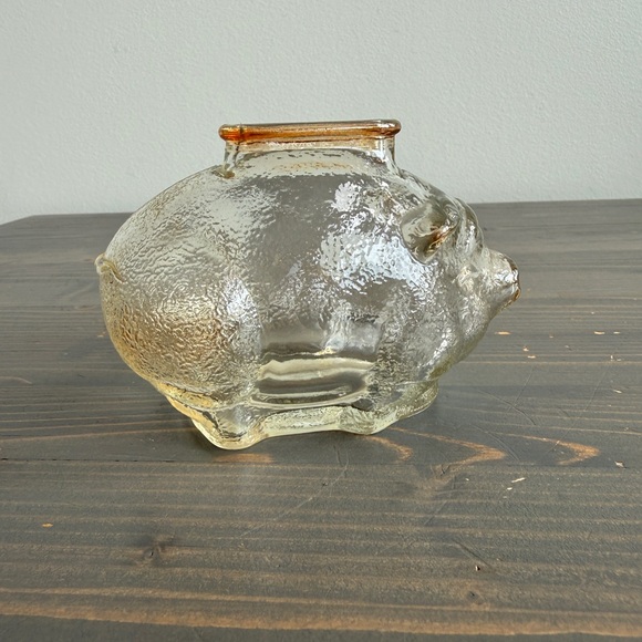 Anchor Hocking Other - Vintage Anchor Hocking pressed glass piggy bank